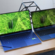 The 15-inch Galaxy Book Flex is on the left, last year’s Notebook 9 is on the right.